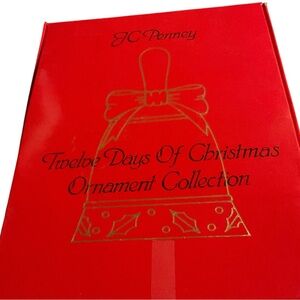 VINTAGE JC PENNEY 12 DAYS OF CHRISTMAS BELL ORNAMENT SET 1997 IN ORGINAL BOX